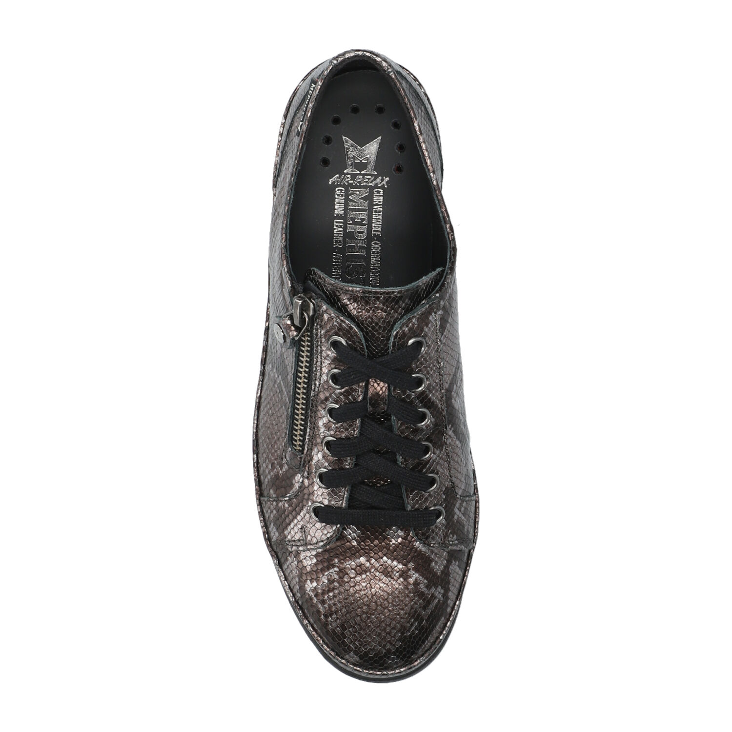 lacets femme modèle June Gris foncé - Mephisto